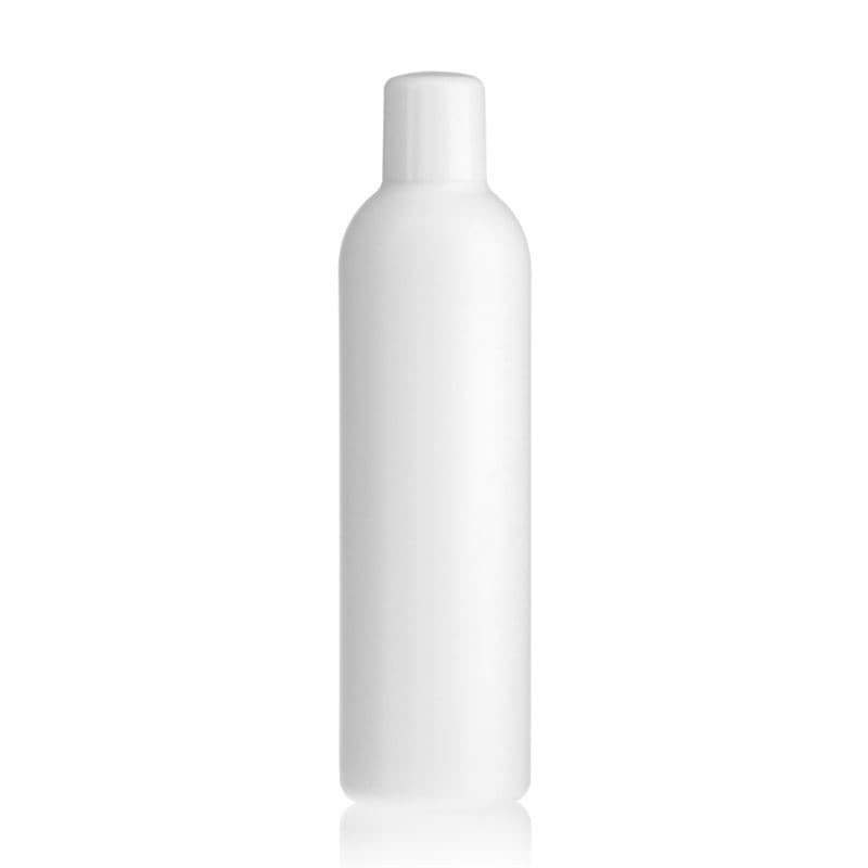 300 ml plastic bottle 'Tuffy', HDPE, white, closure: GPI 24/410