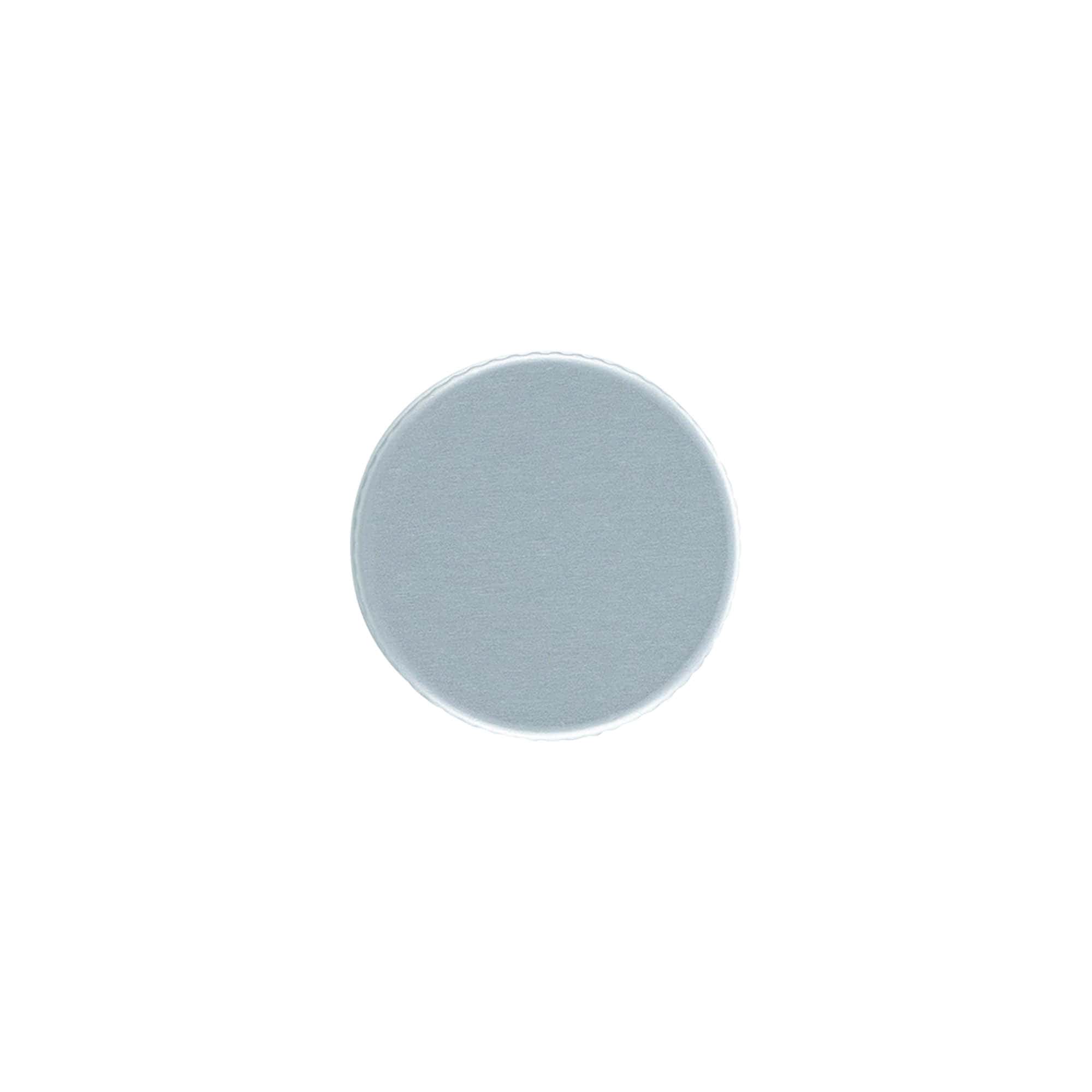 Screw cap, metal, silver, for opening: PP 31.5 Screw cap, metal, silver, for opening: PP 31.5