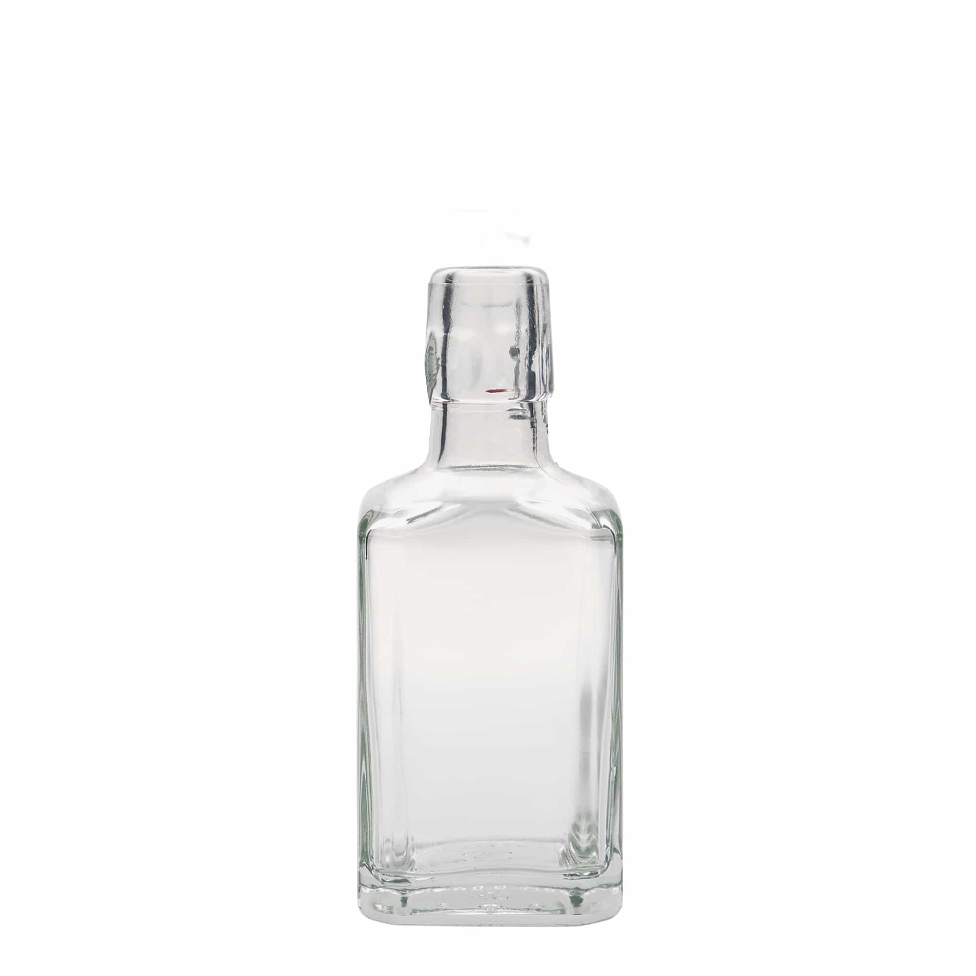 250 ml glass bottle 'Rialto', square, opening: swing top closure