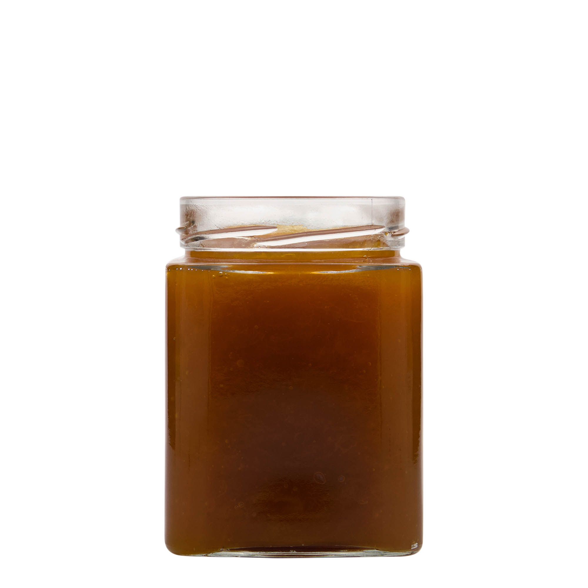 580 ml square jar 'Ikarus', opening: Deep-Twist-Off (DTO 82)