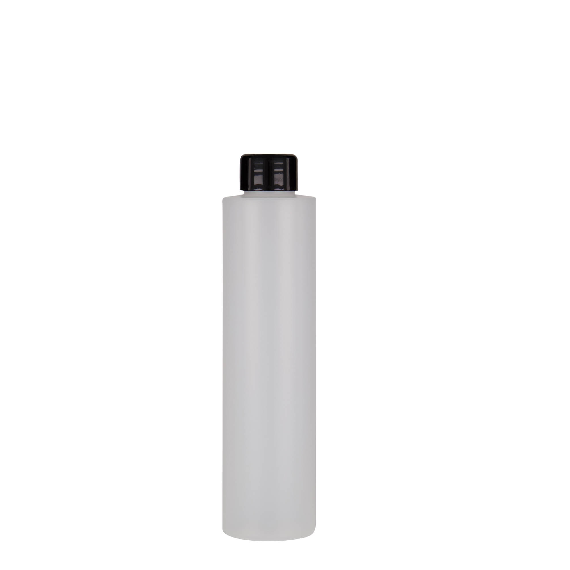 200 ml plastic bottle 'Pipe', HDPE, natural, opening: 24/410 200 ml plastic bottle 'Pipe', HDPE, natural, opening: 24/410