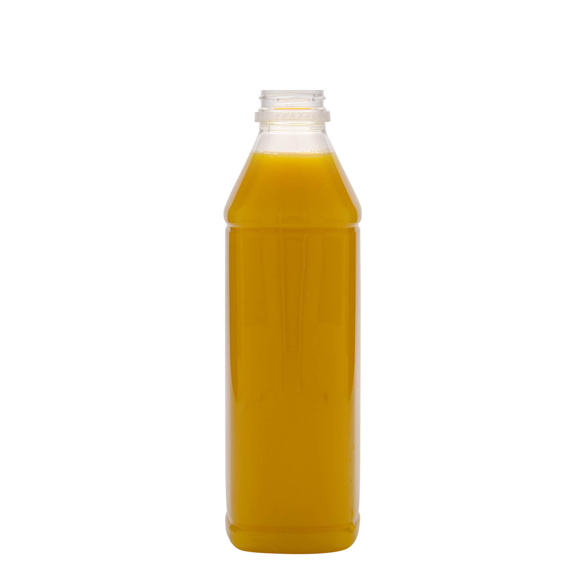 1,000 ml PET bottle 'Milk and Juice Carré', square, plastic, opening: 38 mm 1,000 ml PET bottle 'Milk and Juice Carré', square, plastic, opening: 38 mm