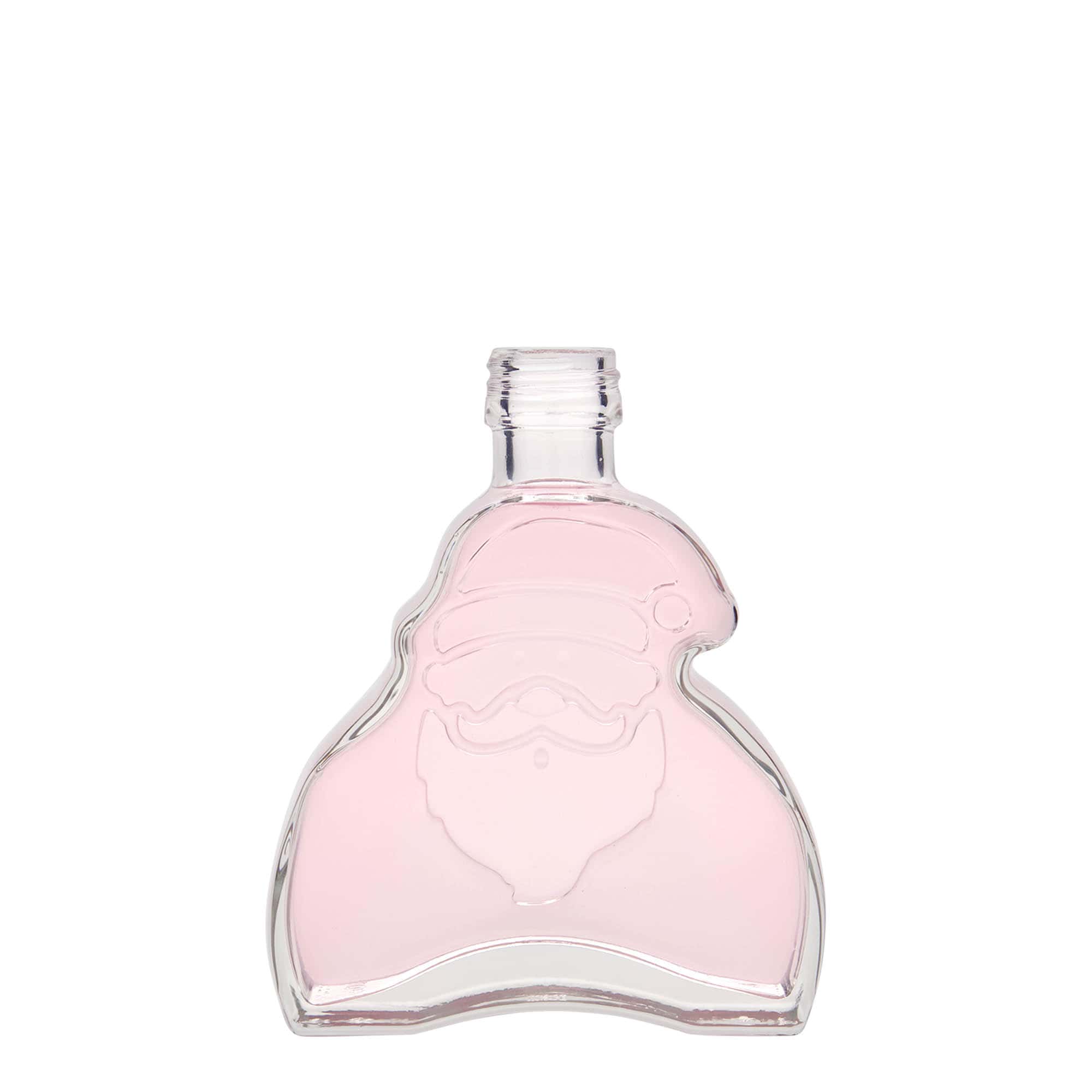 200 ml glass bottle 'Santa Claus', opening: PP 28 200 ml glass bottle 'Santa Claus', opening: PP 28