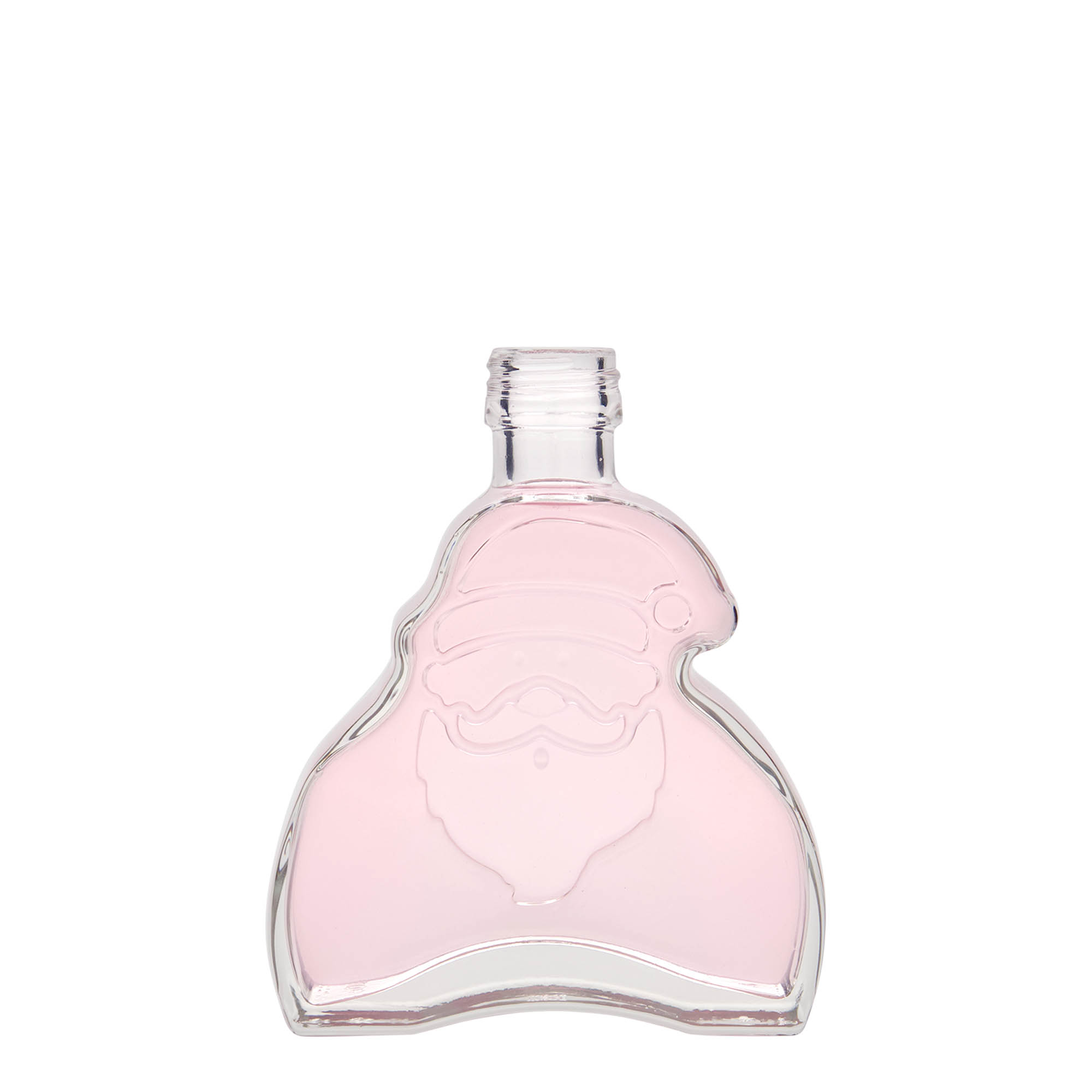 200 ml glass bottle 'Santa Claus', opening: PP 28 200 ml glass bottle 'Santa Claus', opening: PP 28