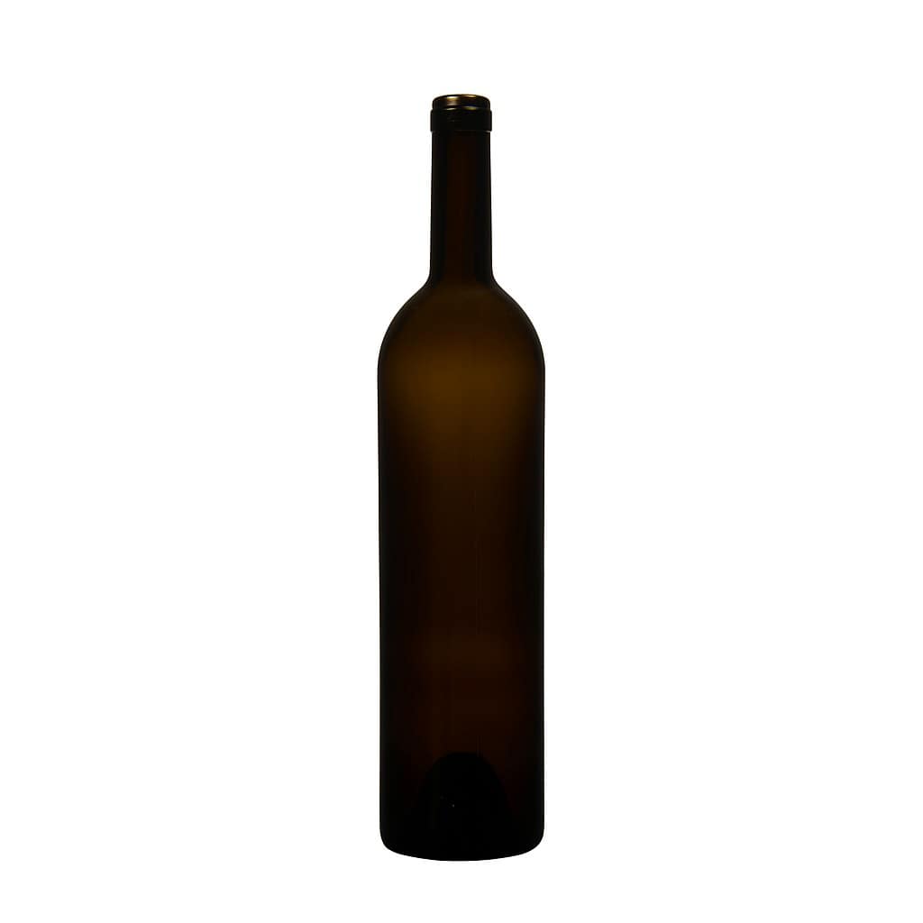 750 ml wine bottle 'Liberty', antique green, mouth: cork