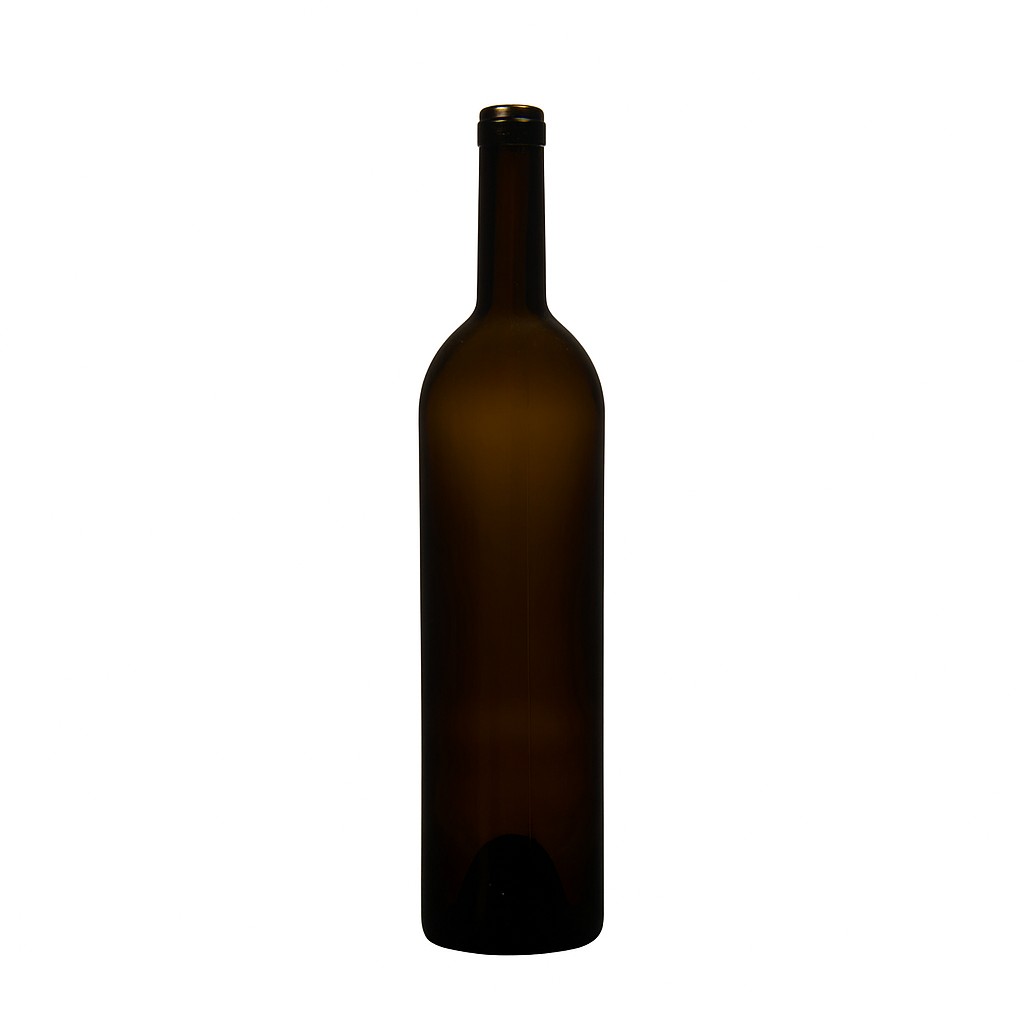 750 ml wine bottle 'Liberty', antique green, mouth: cork