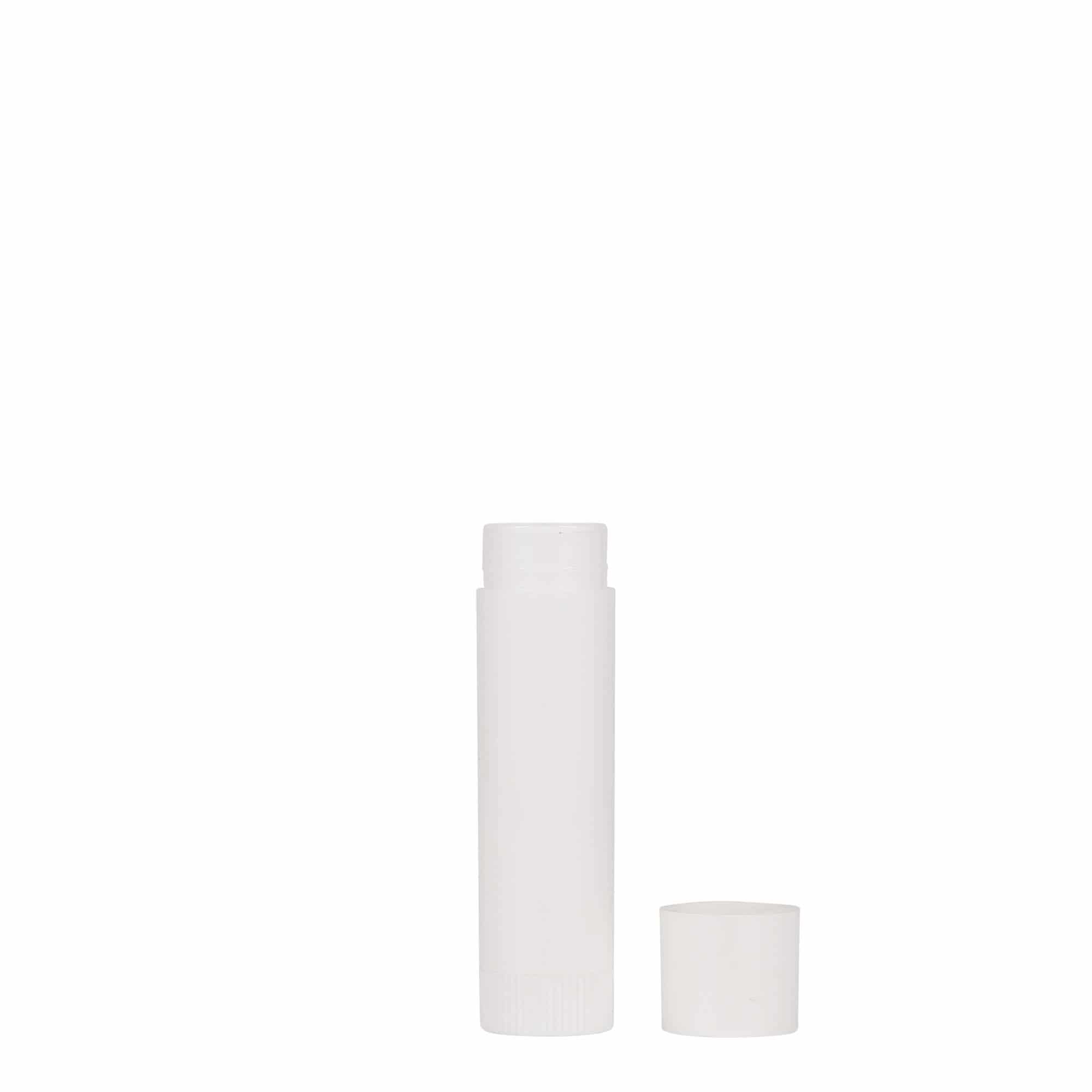 6 ml lipstick container, PP plastic, white