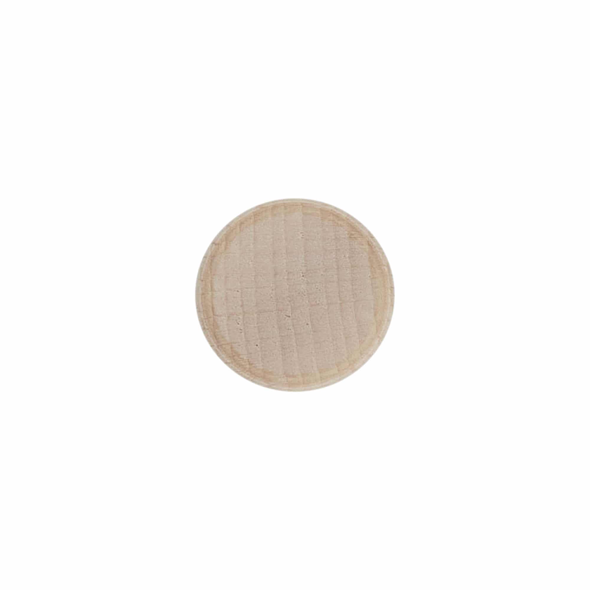 Handle cork with dosing opening 19 mm, wood/plastic, beige, for mouth: cork