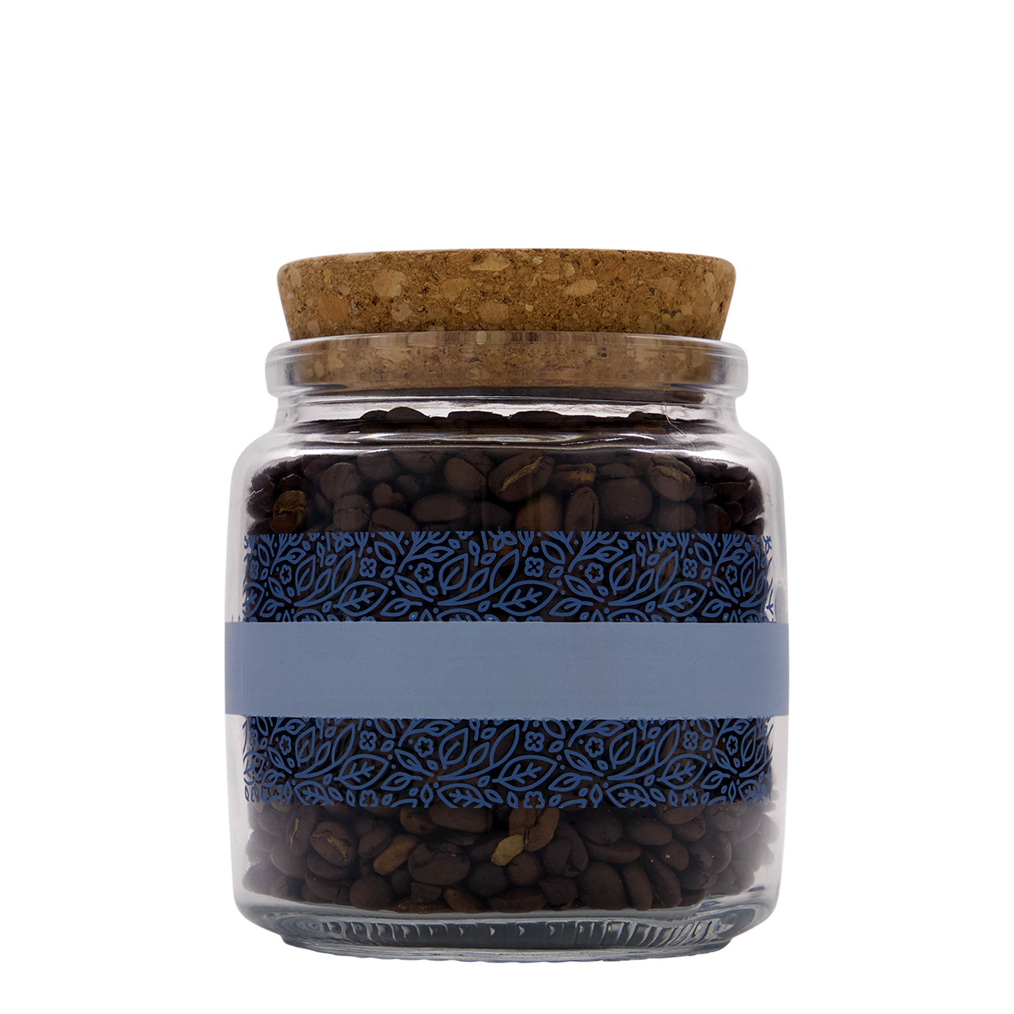750 ml cork glass 'Giara', design: Naturalmente blu, opening: cork 750 ml cork glass 'Giara', design: Naturalmente blu, opening: cork