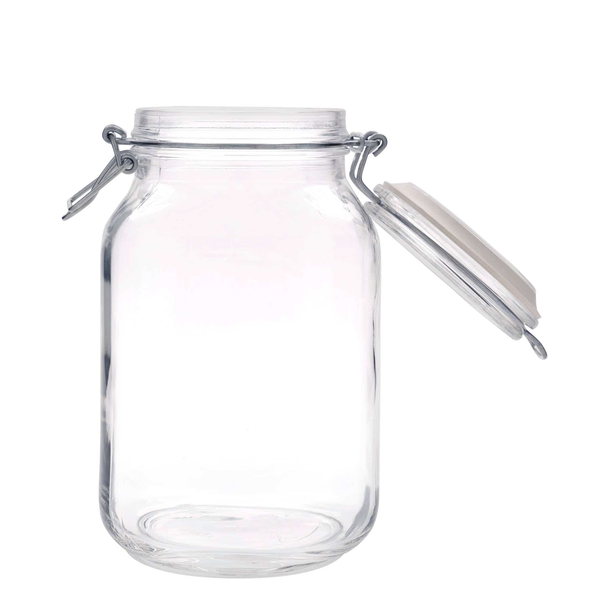 2,000 ml clip top jar 'Fido', square, closure: clip top