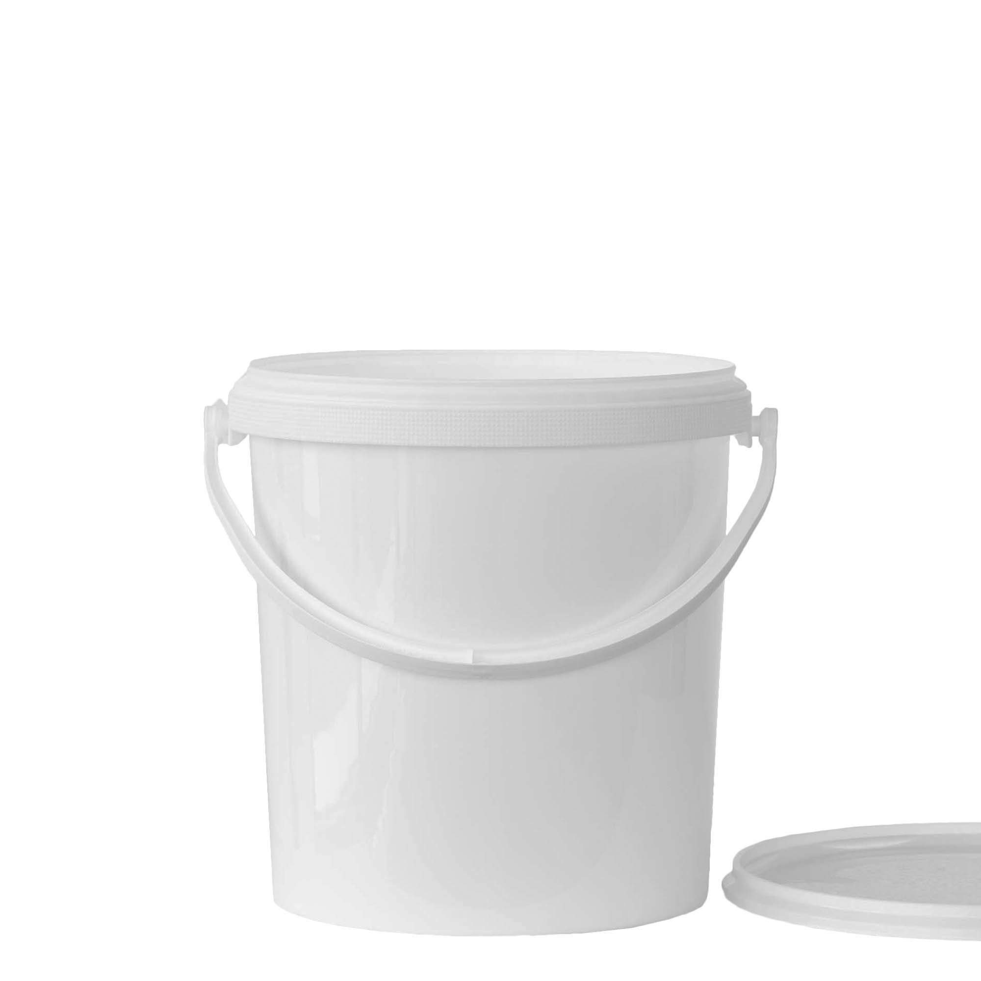 6 l bucket, PP plastic, white 6 l bucket, PP plastic, white