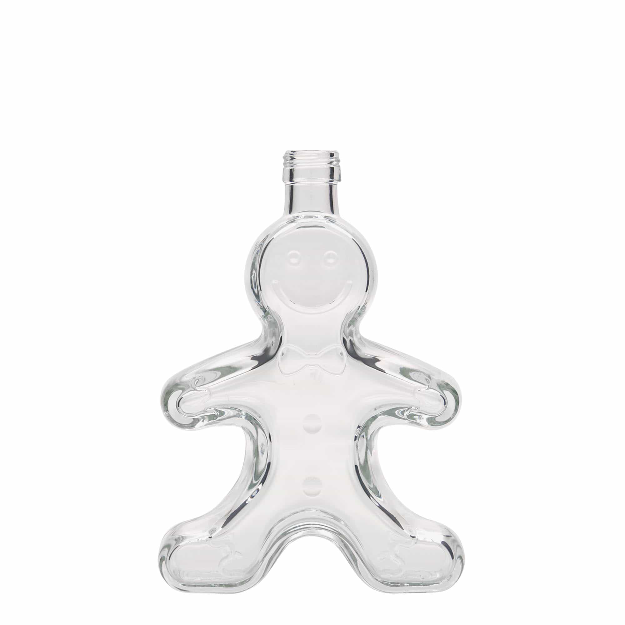 250 ml glass bottle ‘Gingerbread Man’, opening: PP 24