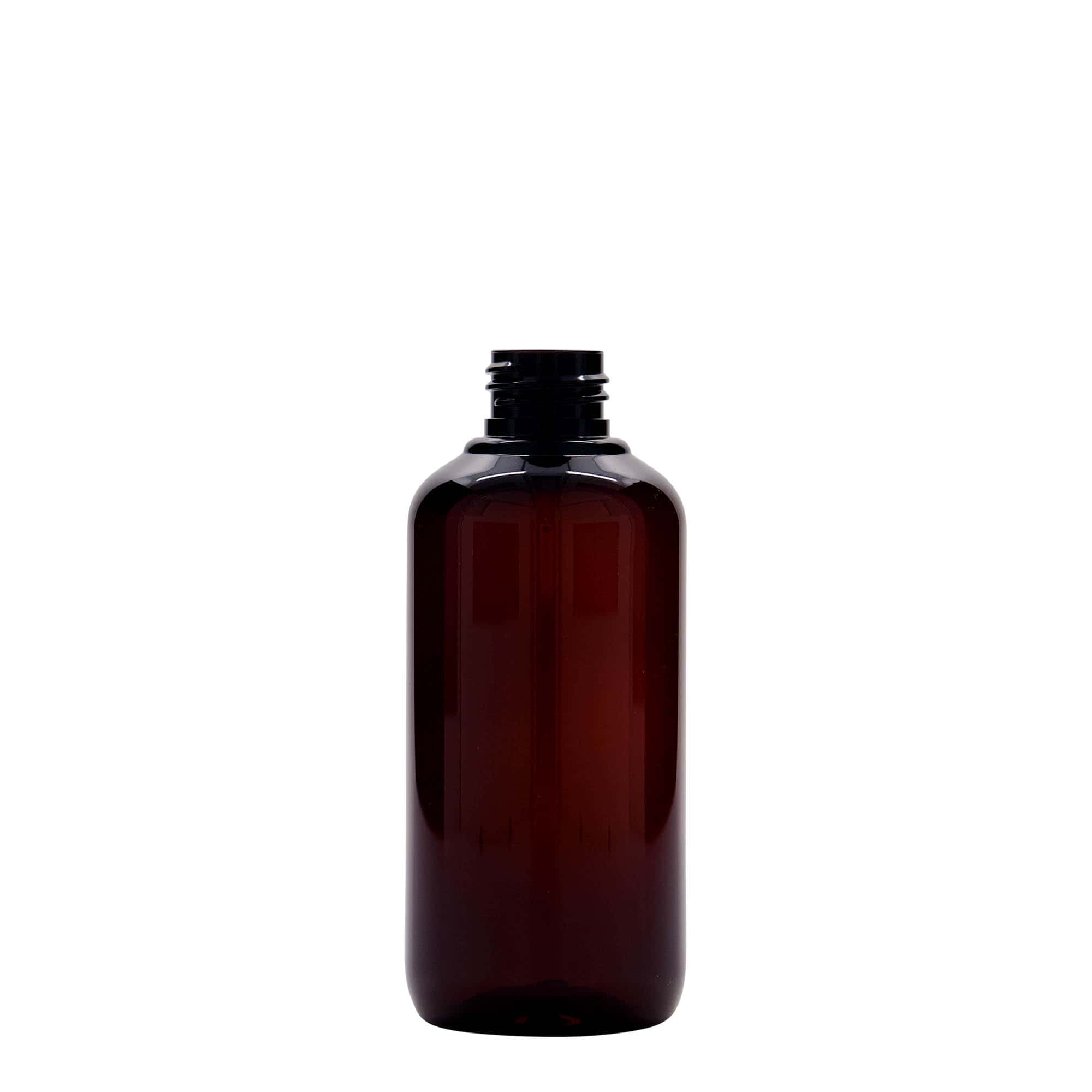 200 ml recycled plastic bottle 'Victor's Best', PCR, brown, opening: 24/410