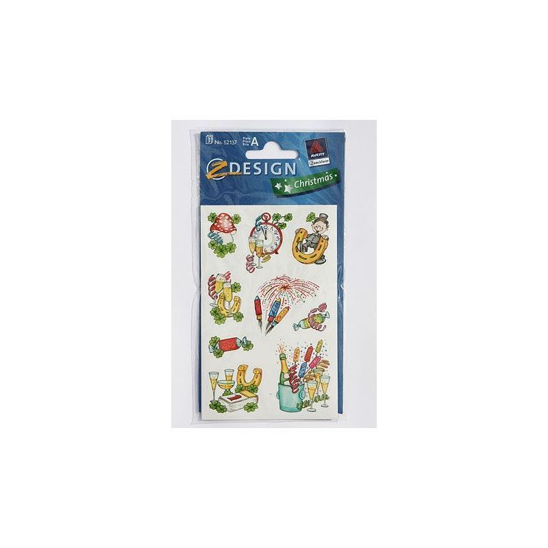 Zweckform Stickers 'New Year's Eve', paper, multicoloured
