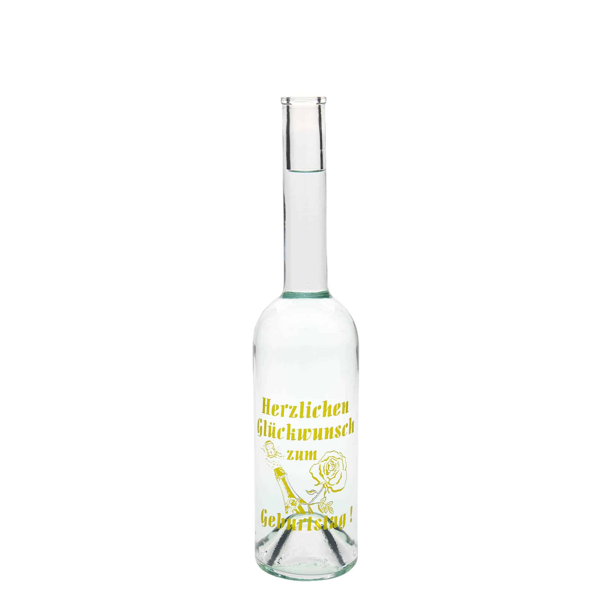 500 ml glass bottle Maximo printed 'Carnival', opening: cork
