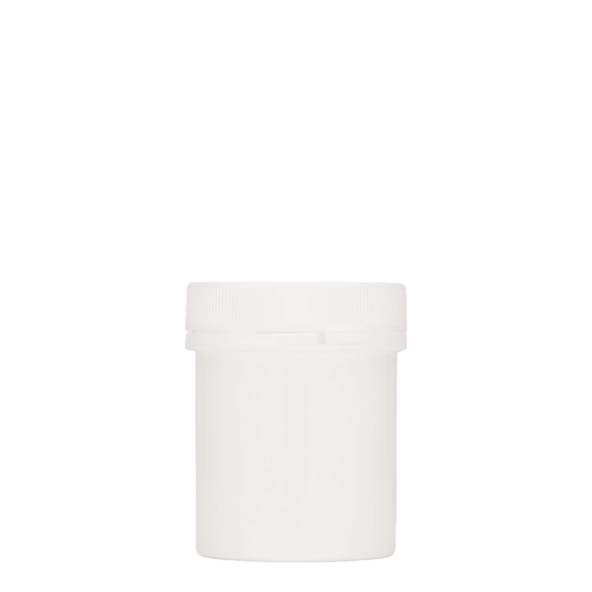 150 ml plastic container ‘Securilock’, PP, white, opening: screw cap