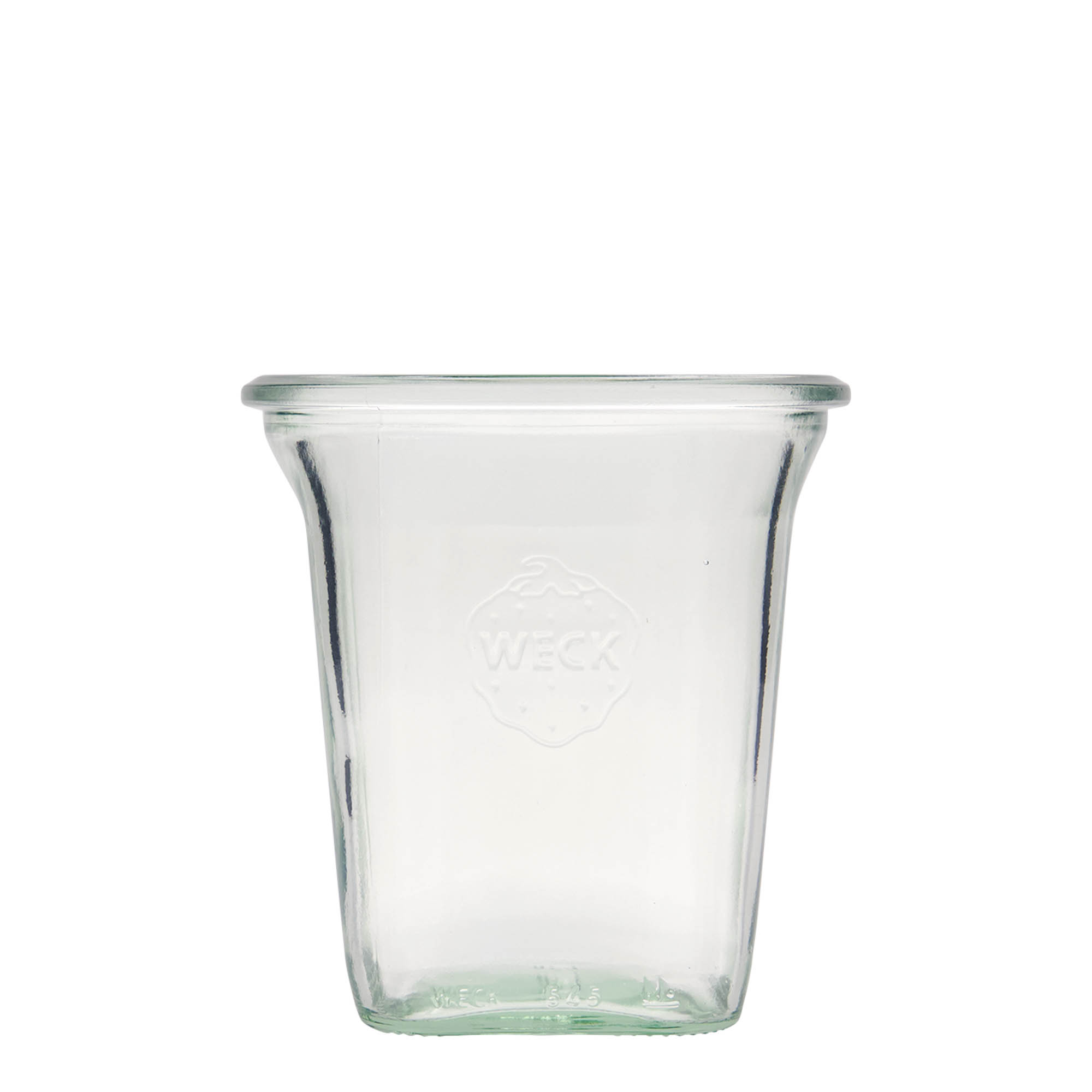 6x 545 ml WECK Quadro jar with glass lid RR 100