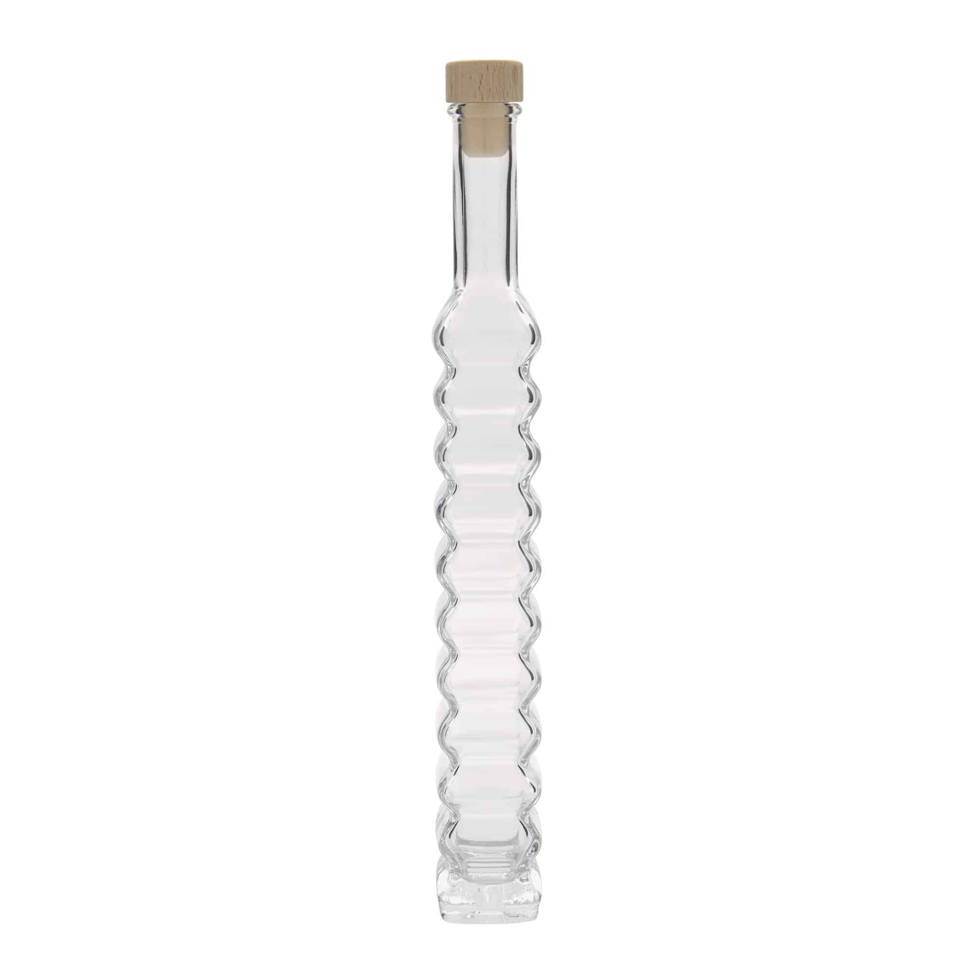 200 ml glass bottle 'Roma, square, opening: cork'