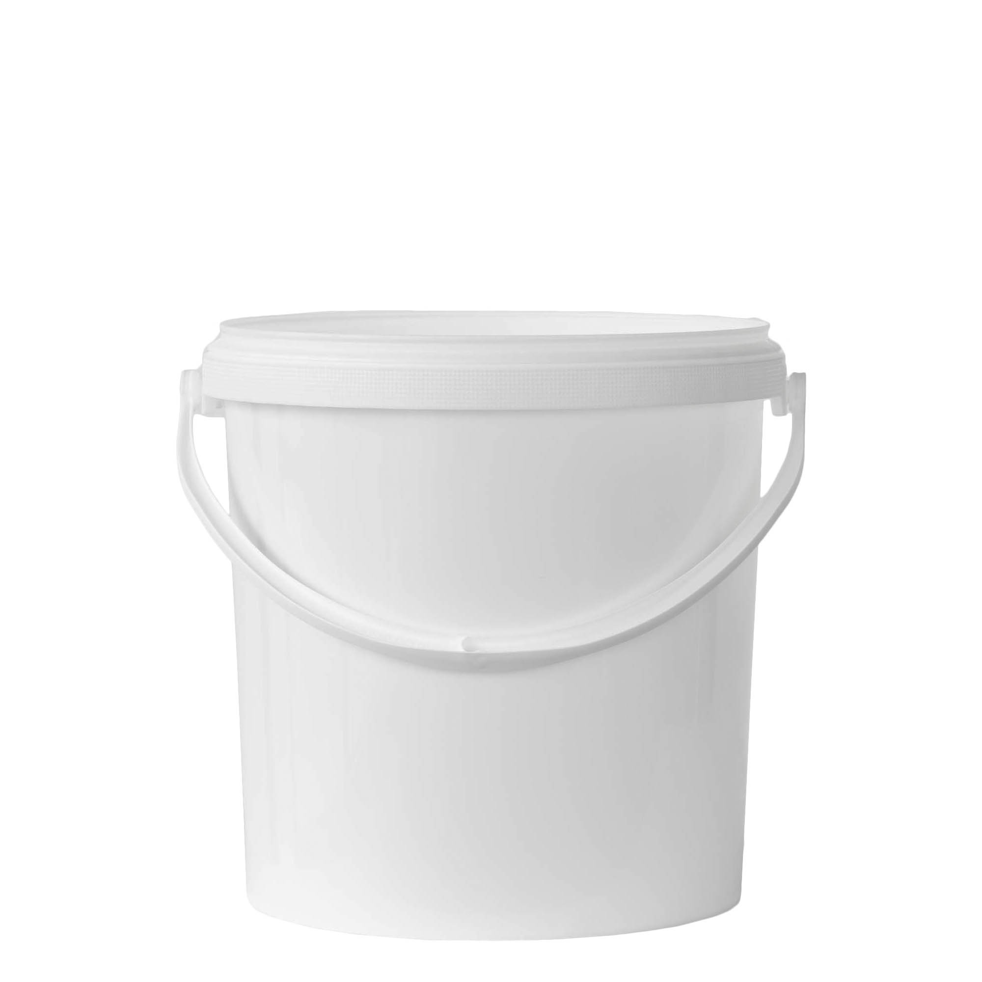 10 l bucket, PP plastic, white 10 l bucket, PP plastic, white