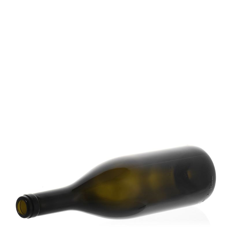 750 ml wine bottle 'Tiffany', antique green, neck: cork