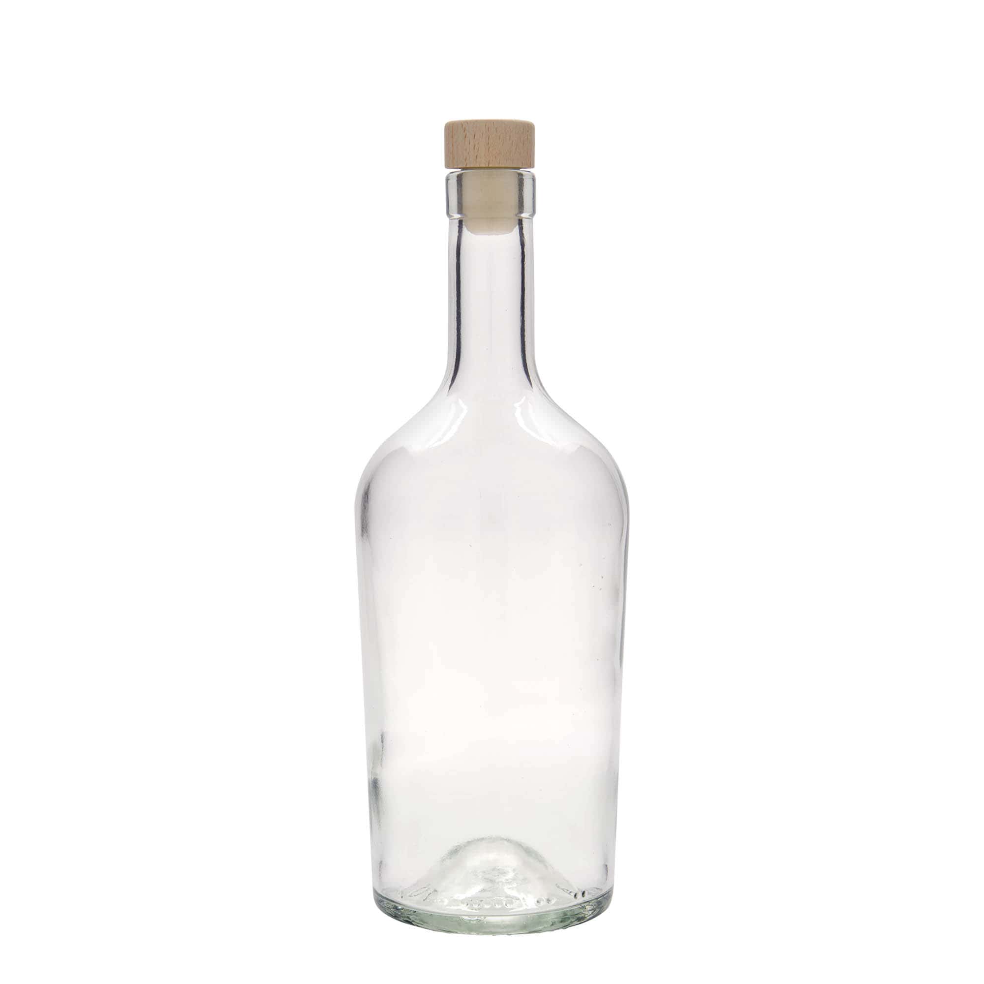700 ml glass bottle 'Margarethe', opening: cork
