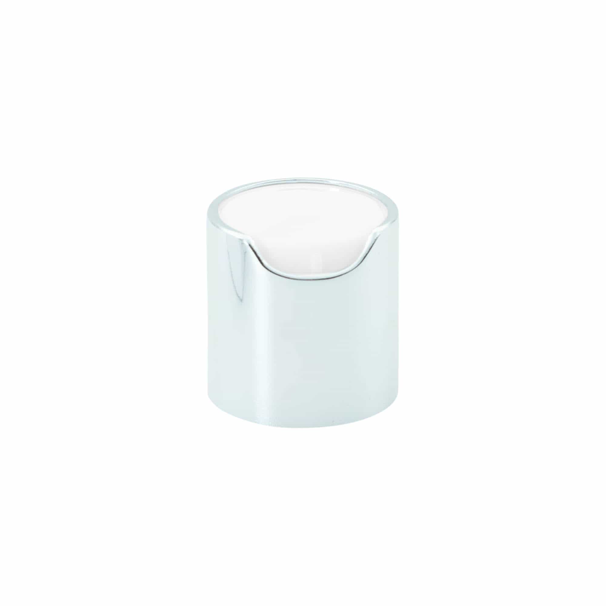 Screw cap Disc Top, PP plastic, silver, for opening: 24/410